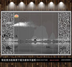 意境水墨山水画