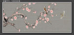 梅花装饰画 梅花花鸟