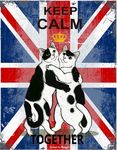 keep clam英伦猫咪海报