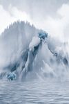 抽象山水树木意境装饰画