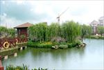 苏州园林-别墅湖泊景观图