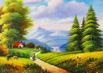 乡村油画