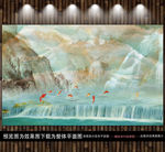 石纹山水画