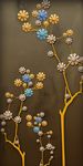现代简约浮雕花卉装饰画