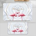 北欧简约大理石纹客厅地垫