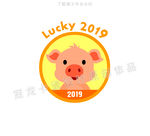 2019猪年徽章