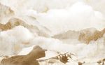 大理石纹山水背景墙