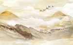 大理石纹山水背景墙