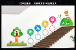 幼儿园楼梯文化墙