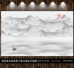 新中式背景墙中国风