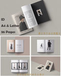 欧美时尚展示图册画册ID模板