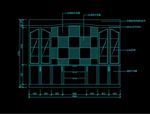 现代风格家庭墙壁柜CAD立面图