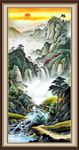 竖幅山水画