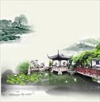 古典建筑园林景观PSD分层素材