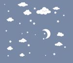 星星 月亮 硅藻泥天花图案