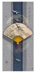 中式中国风扇子装饰画