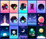科技宇宙插画