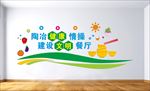 学校食堂文化墙