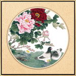 新中式花鸟小品工笔画