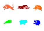 猪精 手绘画
