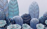 浮雕立体北欧树林背景墙