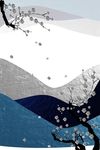 现代抽象山梅装饰画