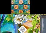 高清3D立体向日葵浮雕背景墙