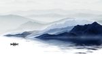 新中式水墨山水背景墙
