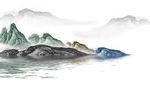 新中式水墨山水背景墙