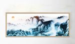 唯美水墨山水风景意境装饰画