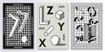 卡通数字字母几何装饰画