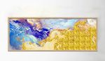 现代抽象金箔画风景装饰画