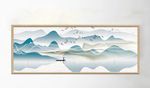 中式手绘意境山水梦幻山水装饰画