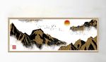 中国风山川风景创意装饰画