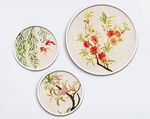中国风手绘花鸟三联装饰画