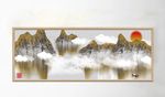 中国风山峦风景创意装饰画