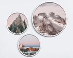 欧洲风景群山山体装饰画