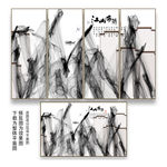 山水线条画