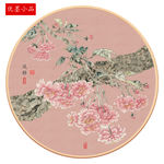 新中式花开富贵装饰画