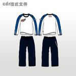 男装男式针织两件套长裤子休闲裤
