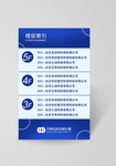 蓝色矢量楼层索引指示牌