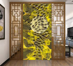 飞鸟金箔画