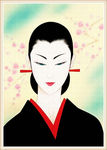 浮世绘美女 日本装饰画