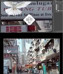 复古怀旧香港街景黑白照片壁画图