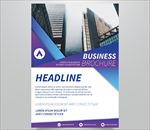 现代风格商务金融地产中心海报