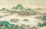 中式古典山水国画