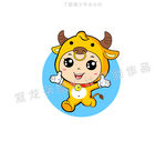快乐小牛公仔