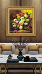 高清静物花卉油画
