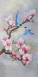 中式手绘花鸟装饰画
