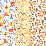 秋天枫叶南瓜无缝背景